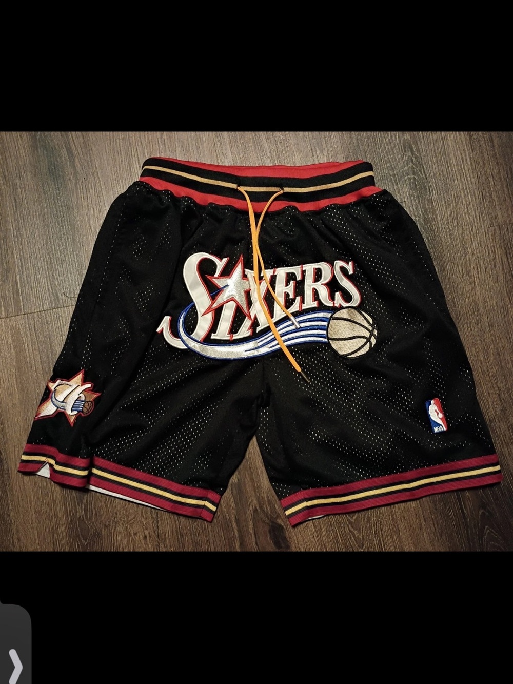 Vintage Just Don Philadelphia 76ers NBA Shorts 1999-2000 Basketball Mens Size S
